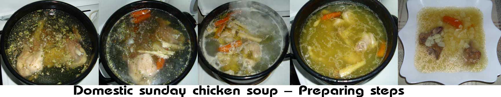 Domestic sunday chicken soup (Domaća nedeljna pileća supa)