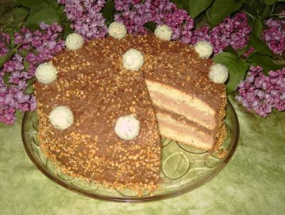 Fine hazelnut cake