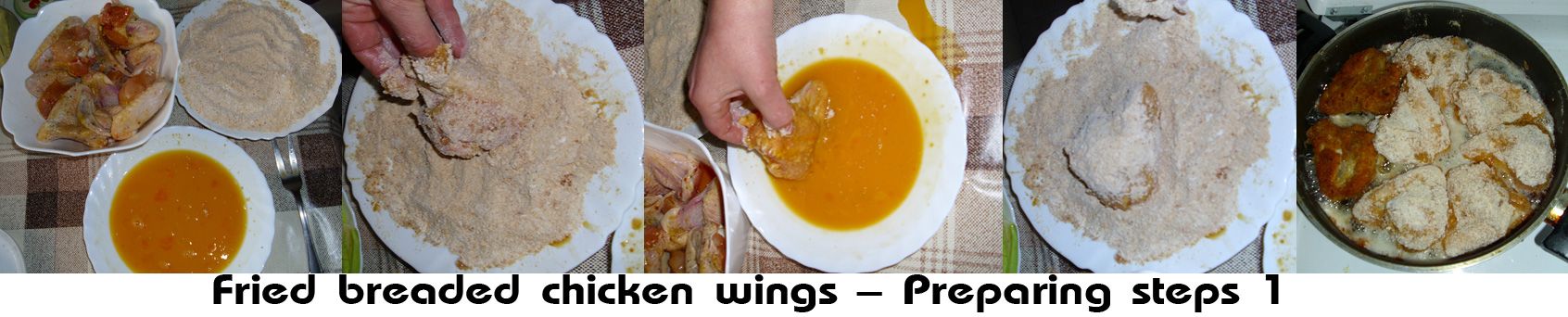 Fried breaded chicken wings (Pohovana pileća krilca)