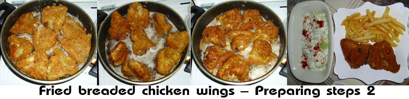 Fried breaded chicken wings (Pohovana pileća krilca)