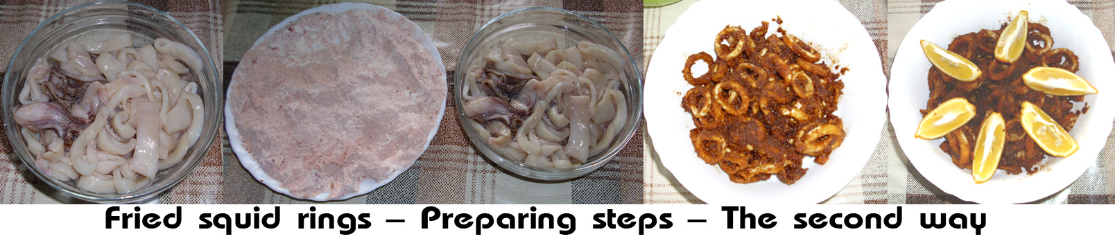 Fried squid rings - Preparing steps 2