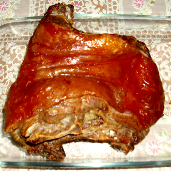 Oven roasted suckling pig (Prasece pecenje u rerni)