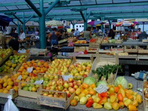 Serbian street market